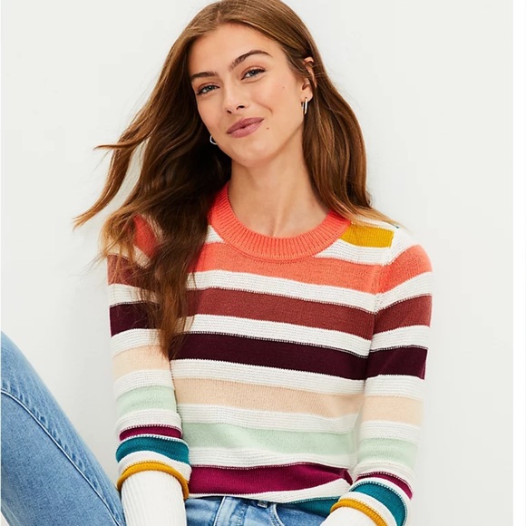 LOFT Sweaters - 💚Loft striped sweater